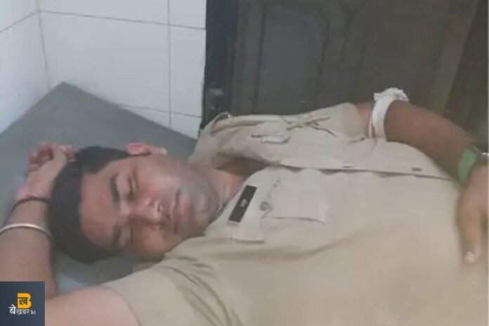 संभल: बदमाशों और पुलिस के बीच मुठभेड़, नायब तहसीलदार की गाड़ी पर हमला