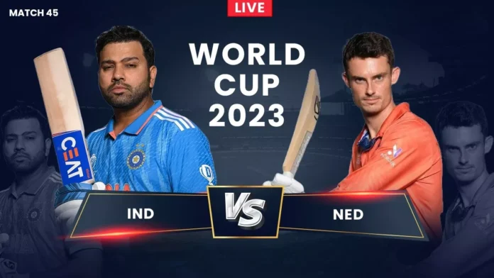 IND vs NED Match Live Update