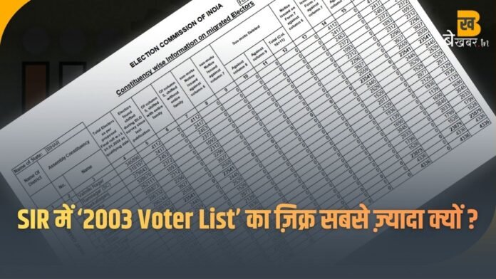 2003 Voter List क्यों है आजकल ट्रेंडिंग ?
