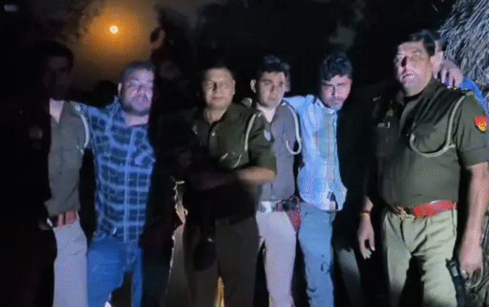 गढ़मुक्तेश्वर में पुलिस मुठभेड़: गौकशी की फिराक में घूम रहे दो कुख्यात बदमाश गिरफ्तार...