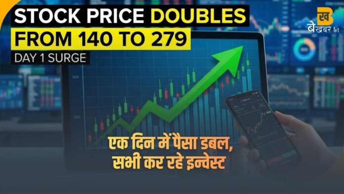 इस शेयर ने पहले दिन ही पैसा डबल कर दिया—₹140 के भाव से सीधा ₹279